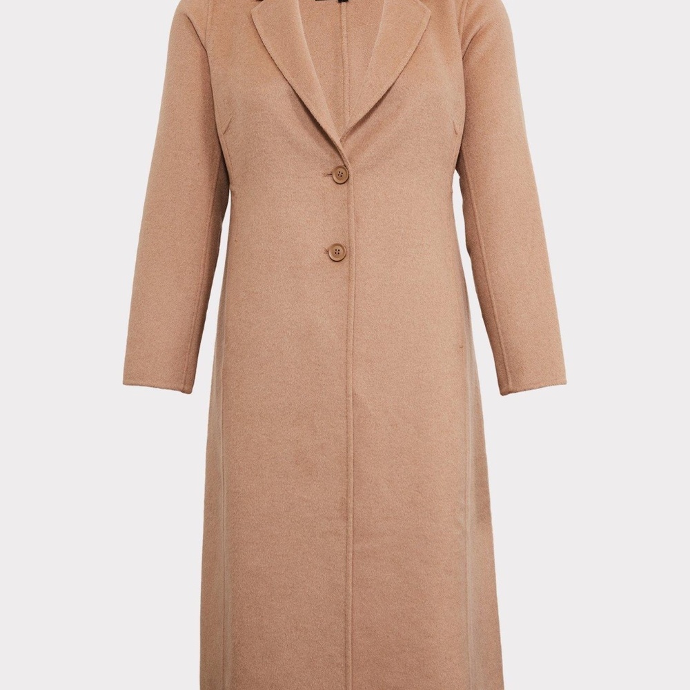 Torrid Size 4 Taupe Woolen Button Front Duster Co… - image 4